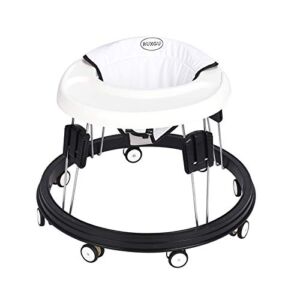 The Foldable Baby Walker, Suitable for 66-80cm Height Wheeled Baby boy and Girl Walker, Mute Anti-Rollover Baby Walker, Avoid Bicycle Rollover, Foldable Baby Chair