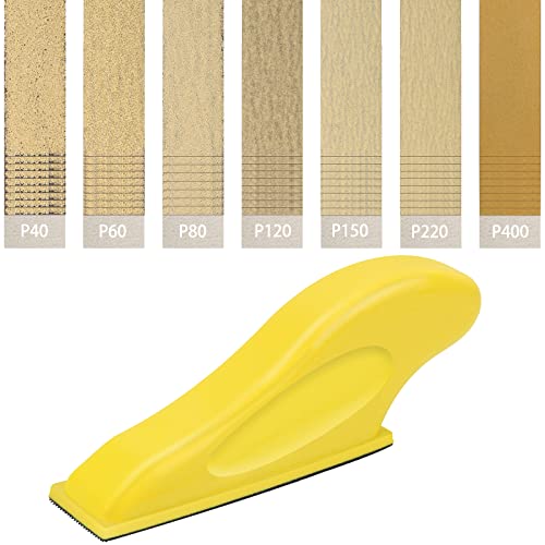 3.5”x 1” Mini Sander Kit, Mini Detail Sander with 70 Sheets Sandpaper-Grit 40 60 80 120 180 240 320, Coldairsoap Micro Sanding Tools, Detail Handle Sanding Tools for Small Projects, Craft, Wood | The Storepaperoomates Retail Market - Fast Affordable Shopping