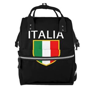 Diaper Bag Backpack Italia Italian Flag Italy Baby Nappy Changing Bags Multifunction Waterproof Travel Back Pack