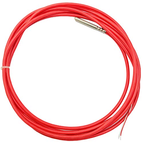 Sudemota 3 Meters 2 Wire PT1000 Temperature Sensor Thermistor Silicone Gel Coated Probe 50mmx6mm -50-180 Centigrade RTDs | The Storepaperoomates Retail Market - Fast Affordable Shopping