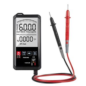 WALNUTA Digital Multimeter Tester with Test Leads 4.7 Inch Touching Screen Multimeter Capacitance Meter 6000 Counts (Color : KKM126)