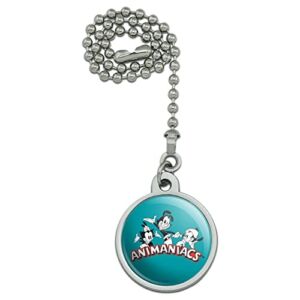 GRAPHICS & MORE Animaniacs B&W Logo Ceiling Fan and Light Pull Chain