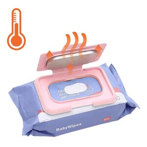 CAM2-KIDS Baby Wipe Warmer, Baby Wet Wipes Dispenser, USB Infant Wet Wipes Warmer (Pink)