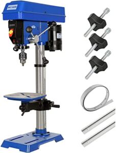 BILT HARD 5 Amp 12 in. Variable Speed Drill Press with T-Track Kit, Benchtop with Laser and Work Light