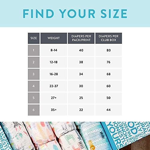 The Honest Company Clean Conscious Diapers | Plant-Based, Sustainable | Fall ’22 Prints | Club Box, Size 4 (22-37 lbs), 60 Count | The Storepaperoomates Retail Market - Fast Affordable Shopping