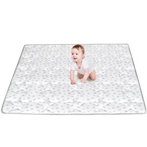 Baby Play mat, 71x59inch Baby Playpen Mat, Non-Slip Foam Play Mat, Baby Crawling Mat, Large Floor mat for Infants, Babies, Toddlers