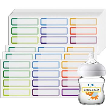 Baby Bottle Labels for Daycare Supplies, 144 PCS Waterproof Daycare Labels Self Laminating, Dishwasher Safe, School Name Labels Stickers for Kids Stuff, Toddler Name Tags for Plastic Water Bottle | The Storepaperoomates Retail Market - Fast Affordable Shopping