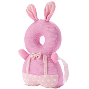 Toddler Baby Head Protection Cushion Backpack Wear,Suitable for 4-24 Months,Rabbit Sculpt