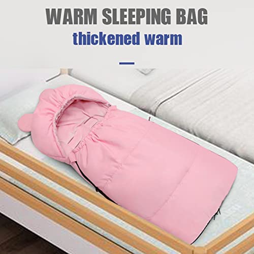 Warm Bunting Bag Universal,Stroller Sleeping Bag Cold Weather,Waterproof Toddler Footmuff for Baby Stroller Winter Outdoor(Pink) | The Storepaperoomates Retail Market - Fast Affordable Shopping