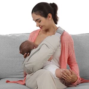 Nursing Pillow, Baby Nurse Pillow for Breastfeeding, Soft Breathable Ergonomic Feeding Pillow for Babies & Moms, 4-in-1 Way Portable Baby Carrier Carryall Bag for Walking Shopping Trveling