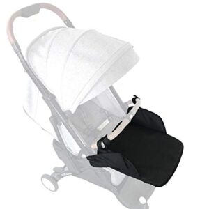 Kumprohu Baby Stroller Footrest, Universal Stroller Footrest, Adjustable Stroller Leg Rest Extension Foot Rest, Baby Stroller Accessory for Baby Universal Stroller Black