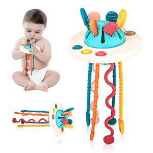 Baby Sensory Toys,Funny Montessori Silicone Toys for Toddler – Fine Motor Skills Toys for Babies 6-12 Months,Early Educational Activity Toys for Infants Newborns
