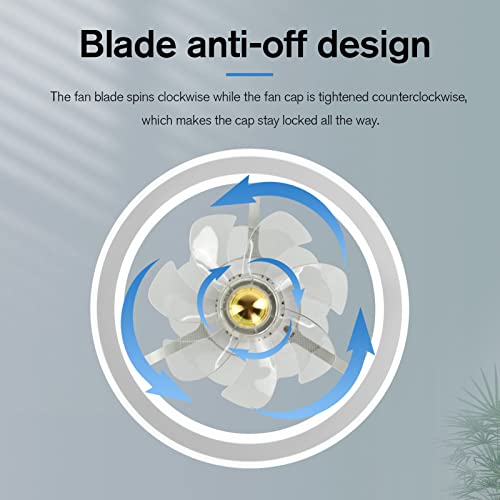 7000FAN Flush Mount Ceiling Fans with Lights Remote Control, Dimmable LED Light 6 Speed 18”Enclosed Ceiling Fan, Low Profile Bladeless Ceiling Fan for Bedroom/ Living Room/ Small Space, White | The Storepaperoomates Retail Market - Fast Affordable Shopping
