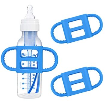 [3 Pack] Impresa Bottle Handles for Dr Brown Baby Bottles – Teach Babies to Drink Independently with Impresa Baby Bottle Handles for Dr. Brown Sippy Bottle – Baby Bottle Holder for Easy Grip | The Storepaperoomates Retail Market - Fast Affordable Shopping