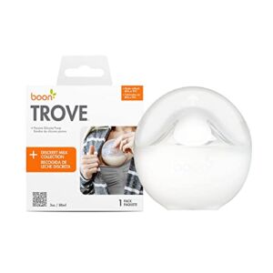 Boon Trove – Manual Breast Pump – Silicone Breast Milk Collector Shell – Passive Breast Pump for Nursing Newborns and Breastfeeding Essentials – 1 Count