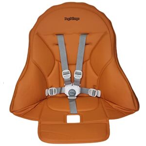 Peg Perego Siesta high Chair Replacement Upholstery with seat Belt, Arancia (Orange)