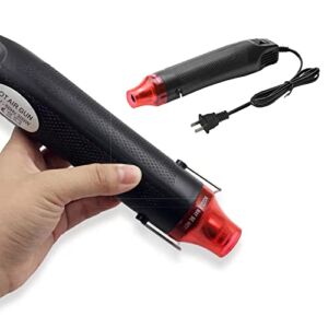 DIDODI Mini Heat Gun 300W Handheld Heat Gun Dual-Temperature 392℉ & 662℉ Hot Air Gun Electric Heating Tools for Removing Epoxy Cup Painting Resin Air Bubbles, Drying Crafts & Shrink Wrap Paint