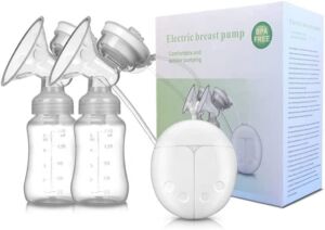 Electric Breast Pump USB Portable Breast Pump Breast Milk Bottle Feeding Bottle Pump Double 2 Pack