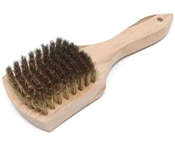 Brass Wire Utility Scrub Brush for Cleaning 9″ Hardwood Handle (Made in USA) | The Storepaperoomates Retail Market - Fast Affordable Shopping