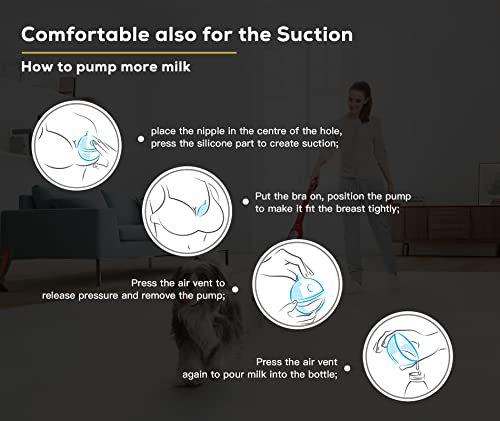 Hands Free Manual Breast Pump︱Wearable Breast Pump with Great Natural Suction︱Kick-Proof, Portable︱2oz Milk Catcher︱Duckbill Suction Piece for Leakproof & Spill-Proof︱Easy Disassembly and Wash(2Pcs) | The Storepaperoomates Retail Market - Fast Affordable Shopping