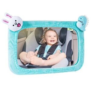 Baby Car Mirror – Baby Mirror For Car Safety Car Seat Mirror For Car Seat Rear Facing Shatterproof Infant Car Mirror For Back Seat Rear Facing Infant Mirror 360° Wide View Car Seat Mirror Rear Facing