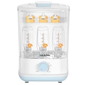Bottle Sterilizer and Dryer, Little Bo Baby Bottle Electric Steam Sterilizer and Dryer, 5-in-1 Electric Sterilizer and Dryer for Baby Bottles, Safe and Easy One-Dial Control Sterilizer BPA Free