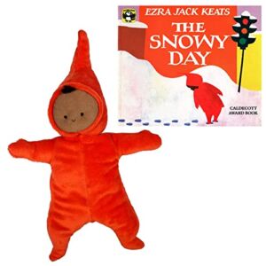 Ezra Jack Keats Gift Set Includes The Snowy Day Board Book with MerryMakers Peter Stuffed Plush Friend and We 3 Books Book Gift Bag ( an Educational Classic of Wonder and Hope )