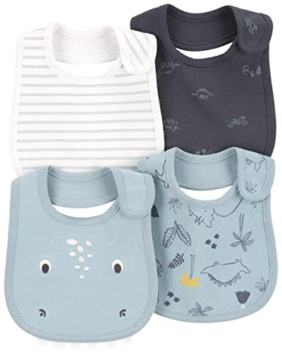 Carter’s 4-Pack Teething Bibs (Blue/Gray/Dino) | The Storepaperoomates Retail Market - Fast Affordable Shopping