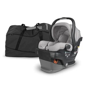 MESA V2 Infant Car Seat and Base – Stella (Grey mélange) + MESA Family Travel Bag
