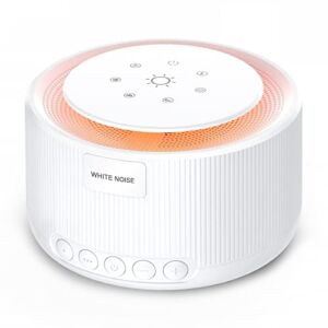 Sound Machine – STYFSCP White Noise Machine with 30 Acyclic Soothing Sounds and 36-Level Volume, USB Adapter, 3 Timers, Memory Function, 2 Night Lights, Sleep Sound Machine for Baby Kids Adults