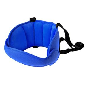 RUITASA Car Seat Head Support Band, Safety Car Seat Neck Relief, Adjustable Child Car Seat, Infants and Baby Head Support(Blue)