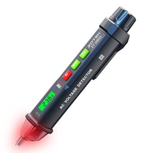 ZOTEK ZT-DB03 Voltage Tester with Thermometer, Non-Contact Voltage Tester, Multi-Range Test Pen, Live/Empty Tester, Electric Tester with Torch, Break-Point Detector, Buzzer Alarm.