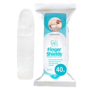 Baby Brezza Finger Shields – 100% Mess Free Baby Diaper Rash Cream Applicator – Ointment Applicator Keeps Fingers and Nails Clean – Perfect for Travel, 40 Count