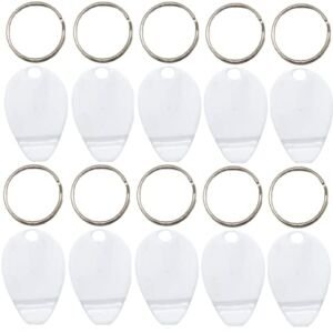 Plastic Scraper Tool Keychain, Scraper for Lottery Ticket, Thumb Shaped Keyring Scratcher For Sublimation (White), Handy Multi-Use Scraping Tool for Removing Labels, Stickers