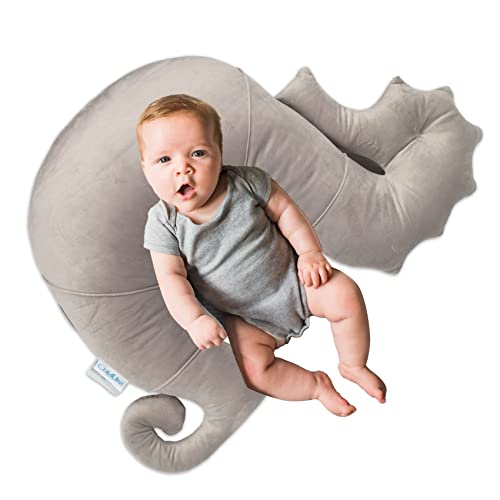ChildLike Nursing Pillow,Seahorse Breastfeeding Pillows and Positioner,Breastfeeding and Bottle Feeding,Propping Baby,Tummy Time,Infant Support Pillow(Grey) | The Storepaperoomates Retail Market - Fast Affordable Shopping