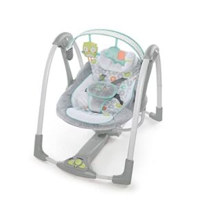 Portable Baby Swing Infant Seat with Music Hugs & Hoots ( Size : One Size )