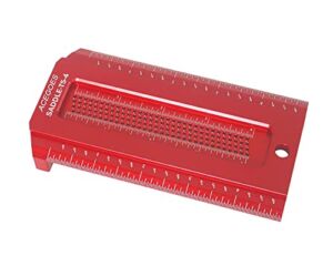 ACEgoes Woodworking Scriber Saddle T-Square Ruler 4in, T-Square for Carpenter Work, Layout and Measuring Tools