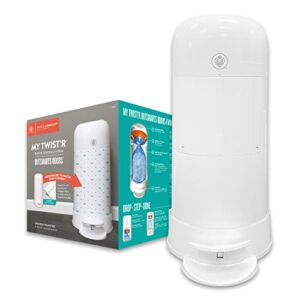 Prince Lionheart Diaper Disposal System MY TWIST’R Diaper Pail with Refill Bags, Outsmart Odors, Drop Step Done, Baby Registry Newborn Essentials