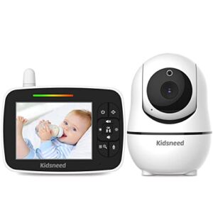 Baby Monitor, 3.5″ Screen Video Baby Monitor with Camera and Audio, Remote Pan-Tilt-Zoom , Night Vision, VOX Mode, Temperature Monitoring, Lullabies, 2-Way Talk, 960ft Range