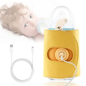 Portable Baby Bottle Warmer, USB Bottle Warmer for Breastmilk, Milk Bottle Warmer with USB, Bottle Warmer On The Go for Fast Accurate Heating, Breastmilk Bottler Warmer for Travel, Indoor, Outdoor
