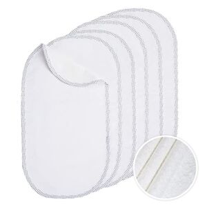 AsoHomx Waterproof Diaper Changing Pad Liners, Larger Softer Flannel Cotton Changing Table Cover Liners, Reusable & Portable Baby Changing Mat,Washable Bassinet Liners, 27″ x 13″, 6PK,White