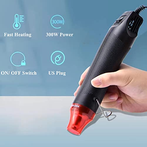 DIDODI Mini Heat Gun 300W Handheld Heat Gun Dual-Temperature 392℉ & 662℉ Hot Air Gun Electric Heating Tools for Removing Epoxy Cup Painting Resin Air Bubbles, Drying Crafts & Shrink Wrap Paint | The Storepaperoomates Retail Market - Fast Affordable Shopping