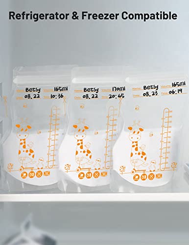 Mumgaroo Breastmilk Storage Bags, 8.5 OZ / 40 Pcs Breast Milk Storage Bags with Double Zip Lock, Self Standing, Pre-Sterilized Breast Milk Storing Containers, Space Saving Flat Profile | The Storepaperoomates Retail Market - Fast Affordable Shopping