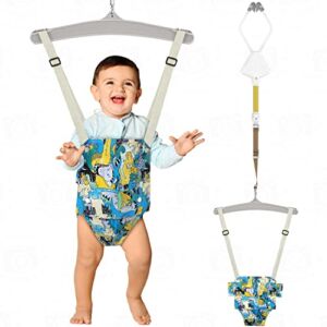 Baby Door Jumper Great for Baby Exerciser, Comfortable Johnny Jumper w Seat and Durable Doorway Jumper for Baby Bounce Jumper, Portable and Easy to Install