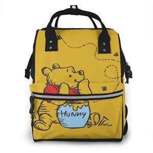 Cute Diaper Cartoon Bag Mummy Backpack Bear Mom Waterproof Large Nappy Bags for Women