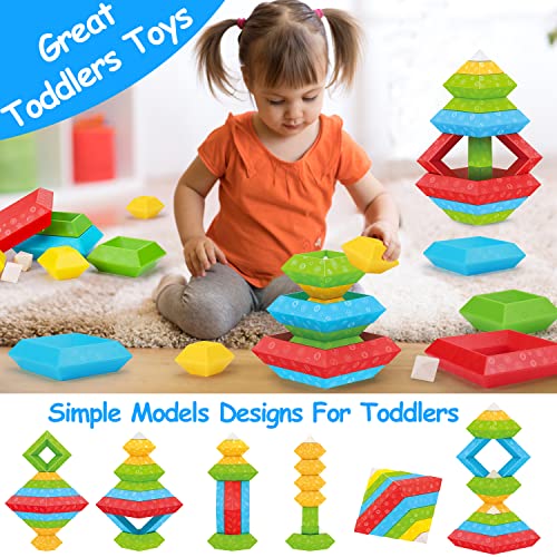 30 Pcs Montessori Stacking Toys Toddler Sensory Stem Toys Preschool Learning Activities Building Blocks Learning Educational Fine Motor Classroom Toys Kids Age 1-3 2-4 4 5 6 7 Year Old Boys Girls Gift | The Storepaperoomates Retail Market - Fast Affordable Shopping