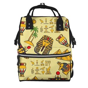 Diaper Changing Backpacks For Mom Pyramids-Eyes-Of-Horus Travel Bookbag Diaper Bags Back Pack