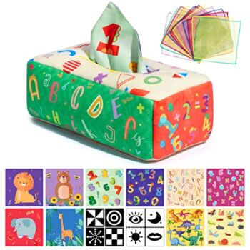 URMYWO Baby Toys 6 to 12 Months, Toys for 1 years old, Baby Tissue Box Toy, Sensory Toys for 0-6-12-18 Months Infant Newborn Toddlers, Baby Soft Crinkle Toys, Early Learning Toys Boys Girls Baby Gifts | The Storepaperoomates Retail Market - Fast Affordable Shopping