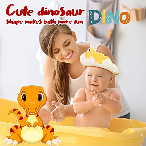 2 Pack Baby Shower Cap for Kids Hair Washing Shield Toddler Bath hat Baby Shower Visor Baby Shampoo Cap Head Protector Cute Dinosaur Shape Makes Baby Bath More Fun Blue | The Storepaperoomates Retail Market - Fast Affordable Shopping