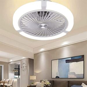 ZXCAQD Ceiling for with Remote Control Dimmable LED Ceiling Light, LED Ceiling Light with Remote Control, Ceiling Lamp Fan 48W 3-Speed and Timer Lamp Ventilator